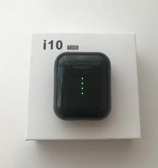 I10 tws i10s tws Беспроводная зарядка Поддержка bluetooth наушники гарнитура Супер Бас Звук PK I100 I80 - Цвет: i10 black