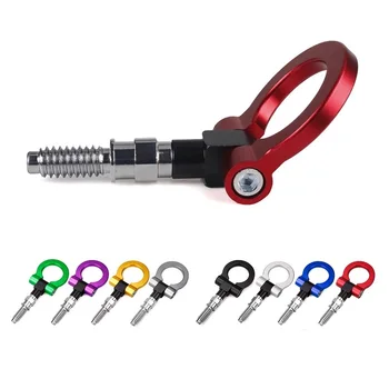 

Car Styling Trailer Hooks Sticker Decoration Car Auto Rear Front Trailer Simulation Racing Ring Vehicle Towing Hook