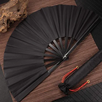 

Large Folding Hand Fan Hand Folding Fans Tai Chi Folding Fan for Men and Women Performance Dance Decorations Festival Gift