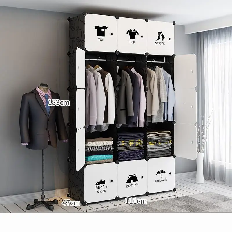 Дальность Armario Ropa Armadio Guardaroba комод Ropero Yatak Odasi мобильный Guarda Roupa шкаф Mueble De Dormitorio гардероб - Color: Version N