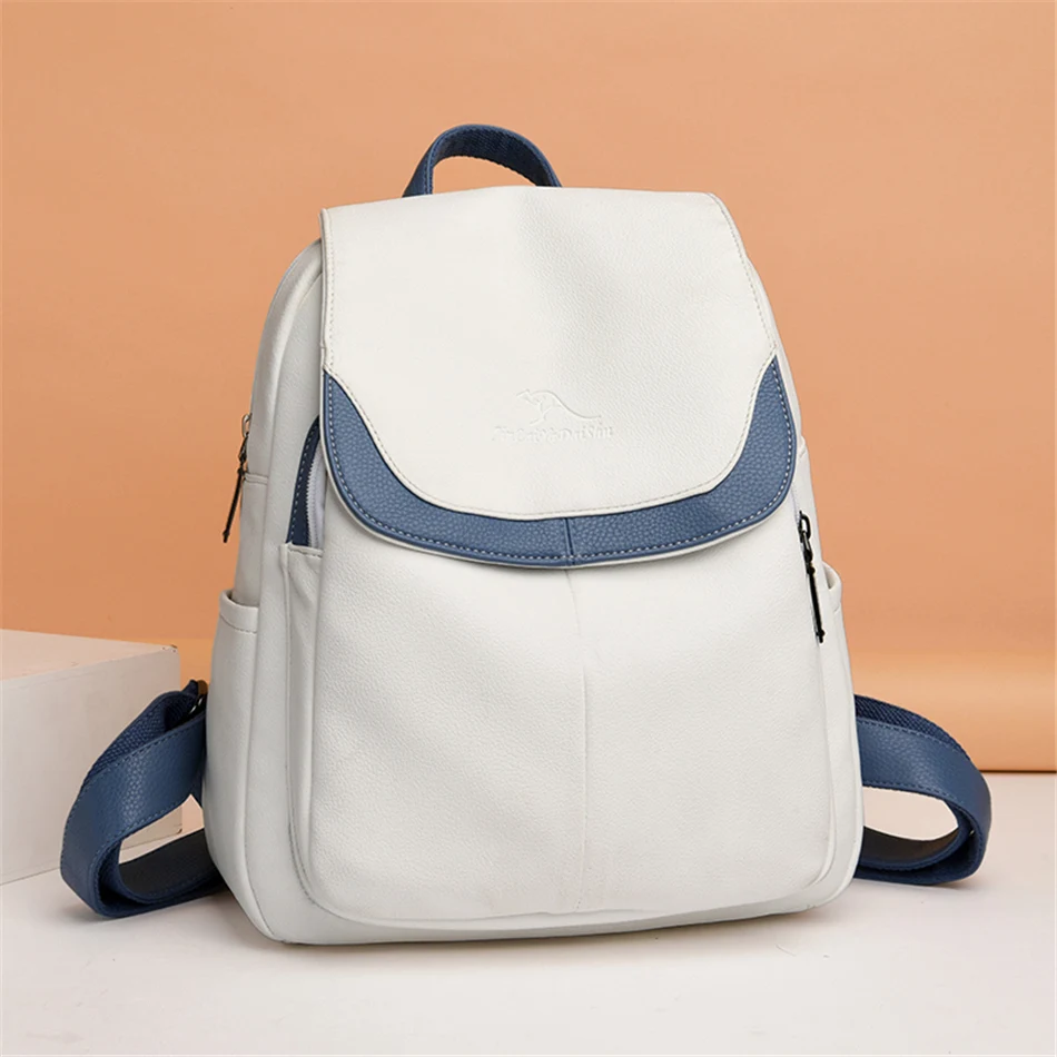 Mochila Feminina, мягкий кожаный рюкзак, женский рюкзак, качественный рюкзак, школьные сумки для девочек-подростков, Sac A Dos Femme