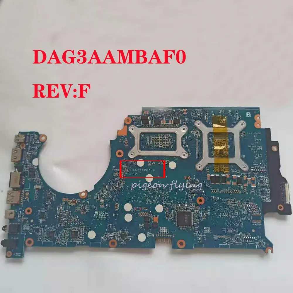 Greatest  G3AA DAG3AAMBAF0 for HP laptop Qmen TPN-Q194 15-CE 15T-CE motherboard Mainboard 929481-601 CPU:I7-7
