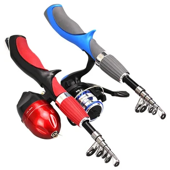 

Ice Fly Lure Fishing Rod With Fishing Reel Fishing Rod Fishing Tackle Set Combos Carbon Fiber Rod Superhard Boat