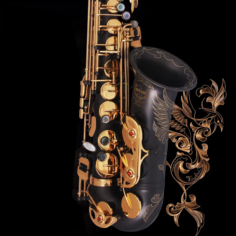 Фосфорный медный альт саксофон NAIPUTESI NT-802 тип ключа Высокое качество Золотой Ключ альт саксофон с мундштуком принимаем OEM