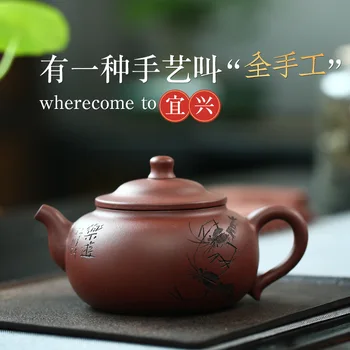 

Place Of Origin Yixing Competitive Products Raw Ore Purple Ink For Imprinting Of Seals Dark-red Enameled Pottery Teapot