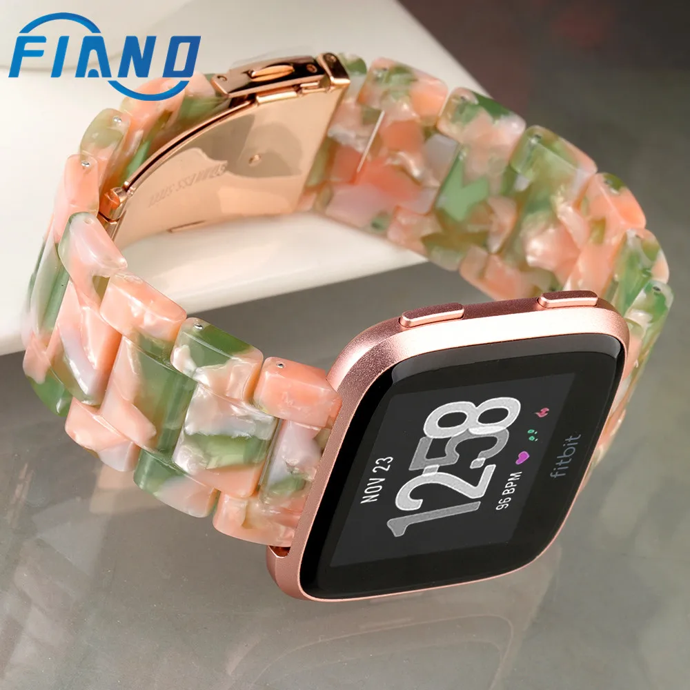 22 мм смолы ремешок для Fitbit Versa/Versa 2 Versa Lite Edition/Versa издание Для женщин
