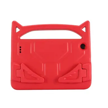 

Cases Tablet Orange for Amazon Kindle Fire 7 2015/2017 Kids Safe EVA Rubber Handle Stand Case Kids Shockproof Kickstand Plastic