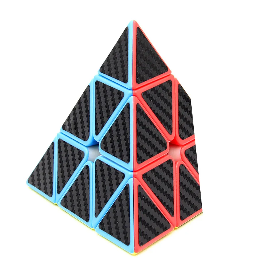 MoYu MeiLong Pyraminxeds, наклейка из углеродного волокна, магический куб, 3x3x3, пирамида Neo speed Cube, головоломка, антистресс, обучающие игрушки