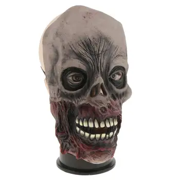 

Scary Halloween Horned Devil Monster Mask Overhead Latex Mask Fancy Dress Party Scary Dressing Up Props Nightclub Mask