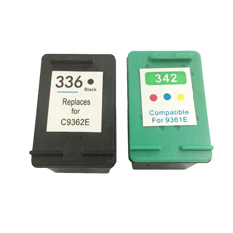 Cartouches D'encre Compatibles HP 336 XL Et 342 XL - Pour DeskJet 5440 Et Autres, Lot Multicolor