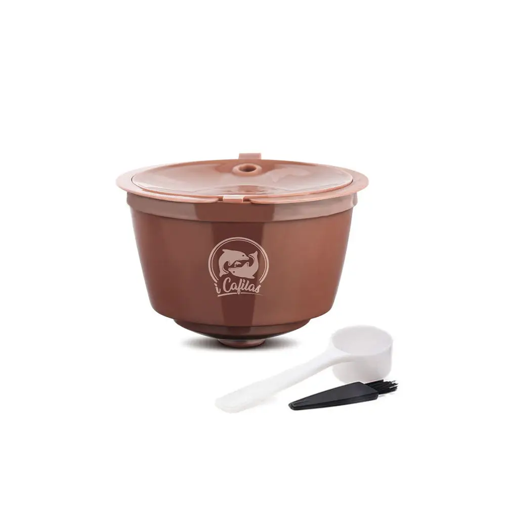 1pcs Plastice Nescafe, кофе, капсула, многоразовый фильтр, Pod из нержавеющей стали и пластика, многоразовая корзина для кофе Dolci Gusto - Цвет: 1pcs Plastice
