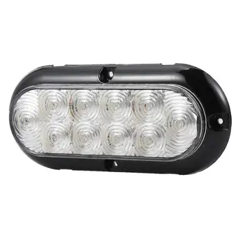 

10LED 6" Side Marker Light Clear Lens Stop Turn Tail Warning Lamp Reverse Lamps Car External Lights for Trailer Vehicles Truck