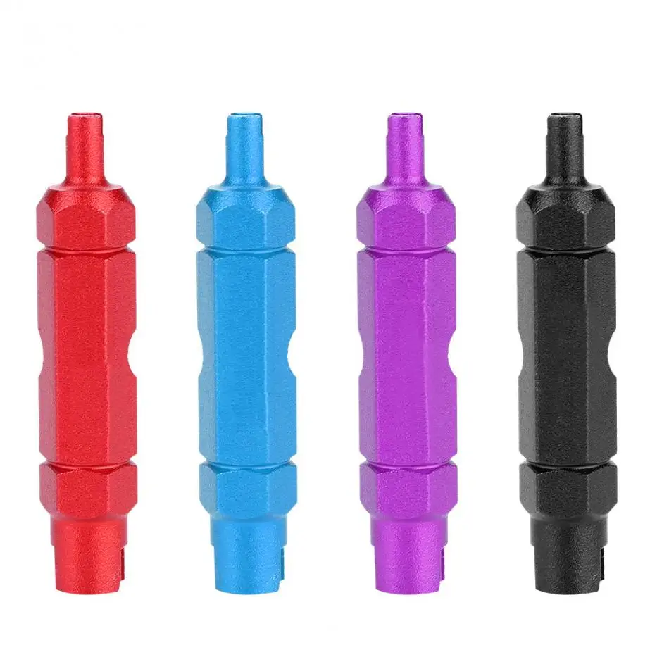 Bicycle Valve Remove Tool Alumunium Alloy Mountain Bike Road Bike Tyre Tire CNC Valve Core Remover Wrench Bicycle Repair Tools