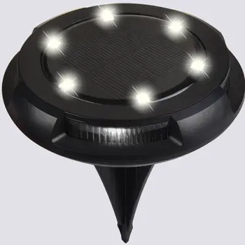 

Outdoor Waterproof Led Ground Light Solar Underground Light Round Garden Decoration Lawn Light Monocrystalline Silicon Panel