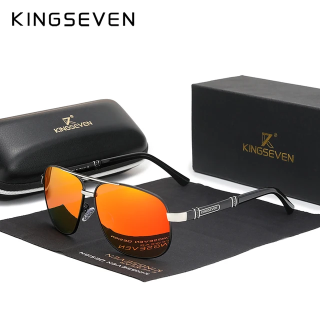 Kingseven 2021 New Fashion Men's Sunglasses Polarized Uv400 Protection  Driving Sun Glasses Male Oculos De Sol N7621 - Sunglasses - AliExpress