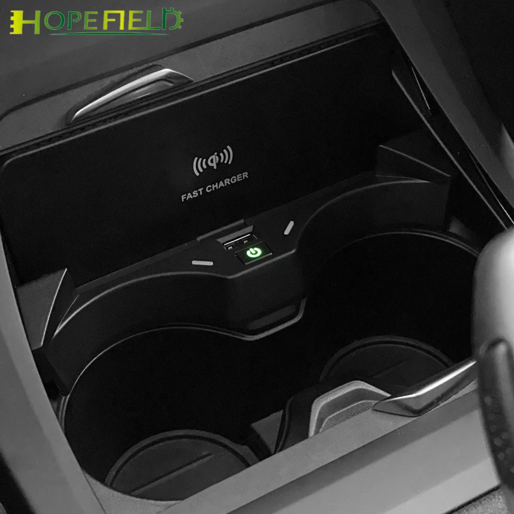 

15W Car Wireless Charger Power Adapter for BMW X1 X2 F39 F48 F49 2016 2021 Phone Holder for Iphone 12 Qi Fast Charging Plate