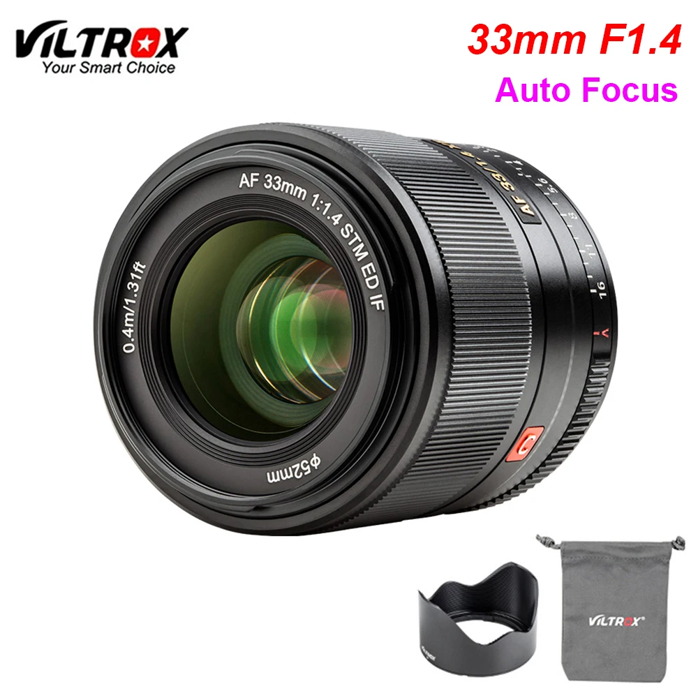 Viltrox AF 33 мм F1.4 STM автоматическая фокусировка Prime Lens APS C для Fuji X mount беззеркальная