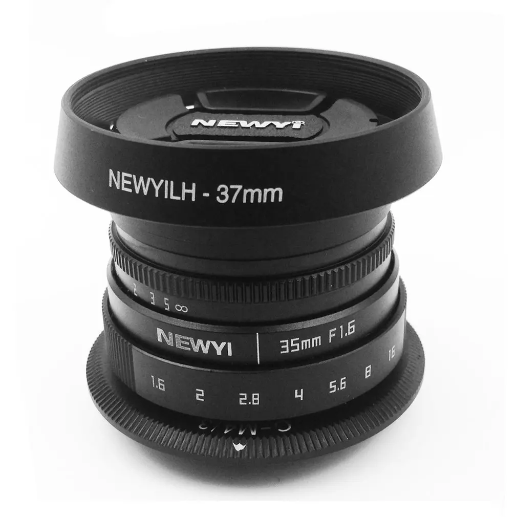 Мини 35 мм f/1,6 APS-C телевизионный объектив для Nikon1 V1/J1/V2/J2/J3/V3/S1/S2/AW1/JMount адаптер капота камеры