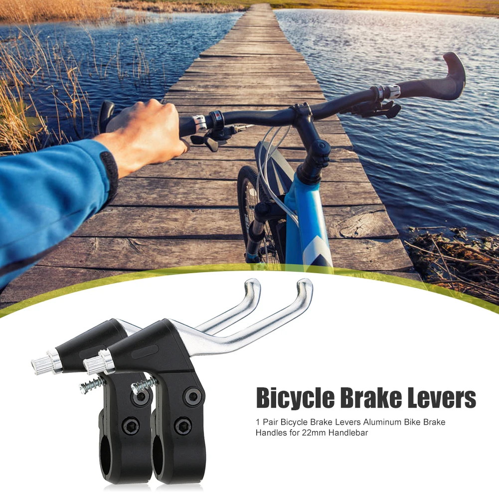 Bicycle Brake Handle 1 Pair 22mm Aluminum Bike Handlebar Brake Handle Levers