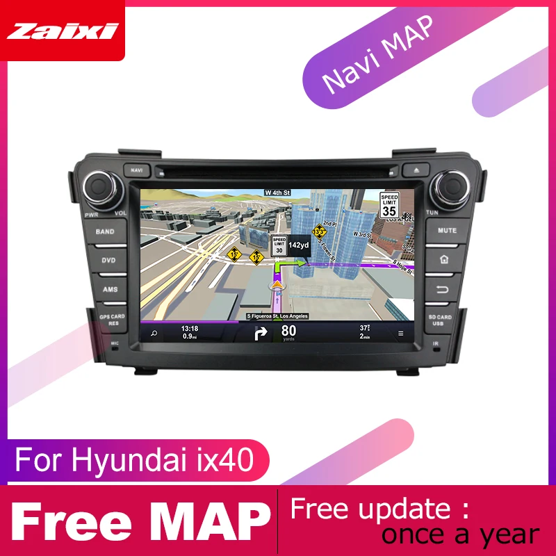 Sale ZaiXi For Hyundai i40 2011~2019 Car Android Multimedia System 2 DIN Auto DVD Player GPS Navi Navigation Radio Audio WiFi 4