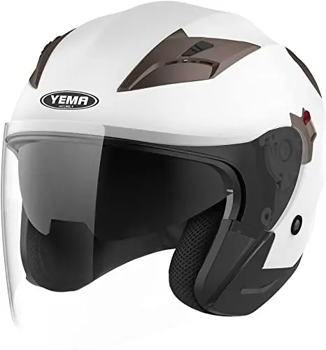 Motorcycle Open Face Helmet DOT 