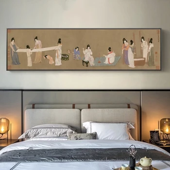Poster e stampe cinesi tradizionali pittura su tela squisita collezione antica imitazione paesaggio immagine Wall Art Picture