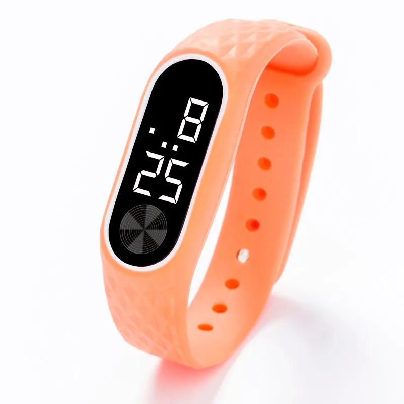 Спортивные цифровые часы светодиодный белый жесткий экран электронный браслет силикагель унисекс кольцо для рук часы Relogio Reloj Zegarek Montre 30
