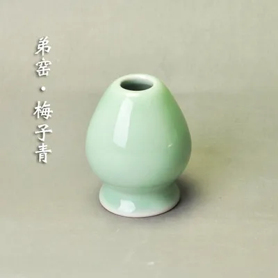 Керамический зеленый чай matcha венчик держатель набор Место Японский стенд chasen чайная Основа щетки сиденье Япония природа matcha инструмент - Цвет: 3