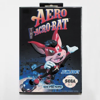 

Aero The Acro Bat Boxed Version 16bit MD Game Card For Sega MegaDrive Sega Genesis System
