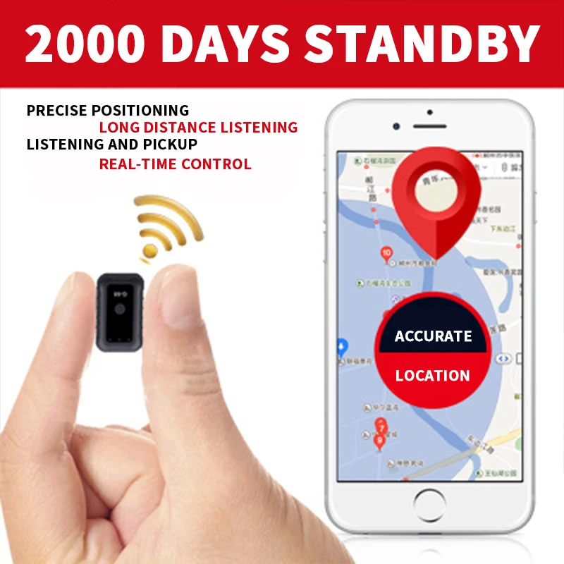 Mini GPS Car Locator Wireless Children's Old Man Pet Tracker Anti-Lost Recording Tracking Device Voice Control Can Record