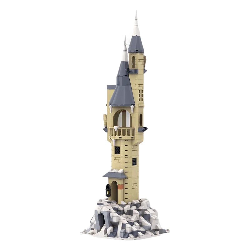 MOC-74348 Owlery Tower Medieval Magic Castle Witch Villa Hut Particle Building Blocks Assemble Bricks Adult Toy Birthday Gift | Игрушки и