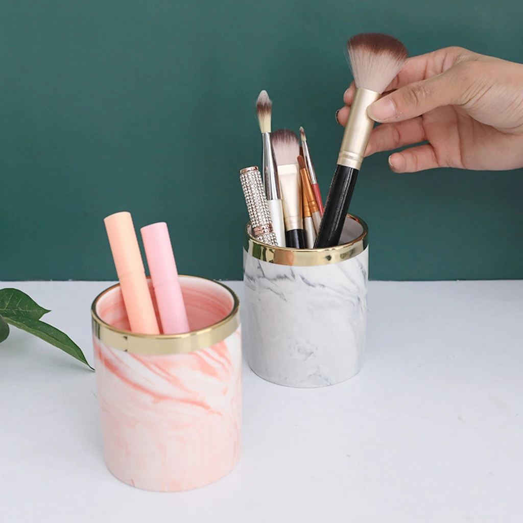 Multi-function Coloured Glaze Pencil Cup Desk Container Makeup Brush Holder | Красота и здоровье