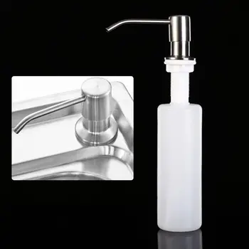 

300ml Kitchen Sink Soap Dispenser Manual Press Pump Liquid Soap Shampoo Bottle