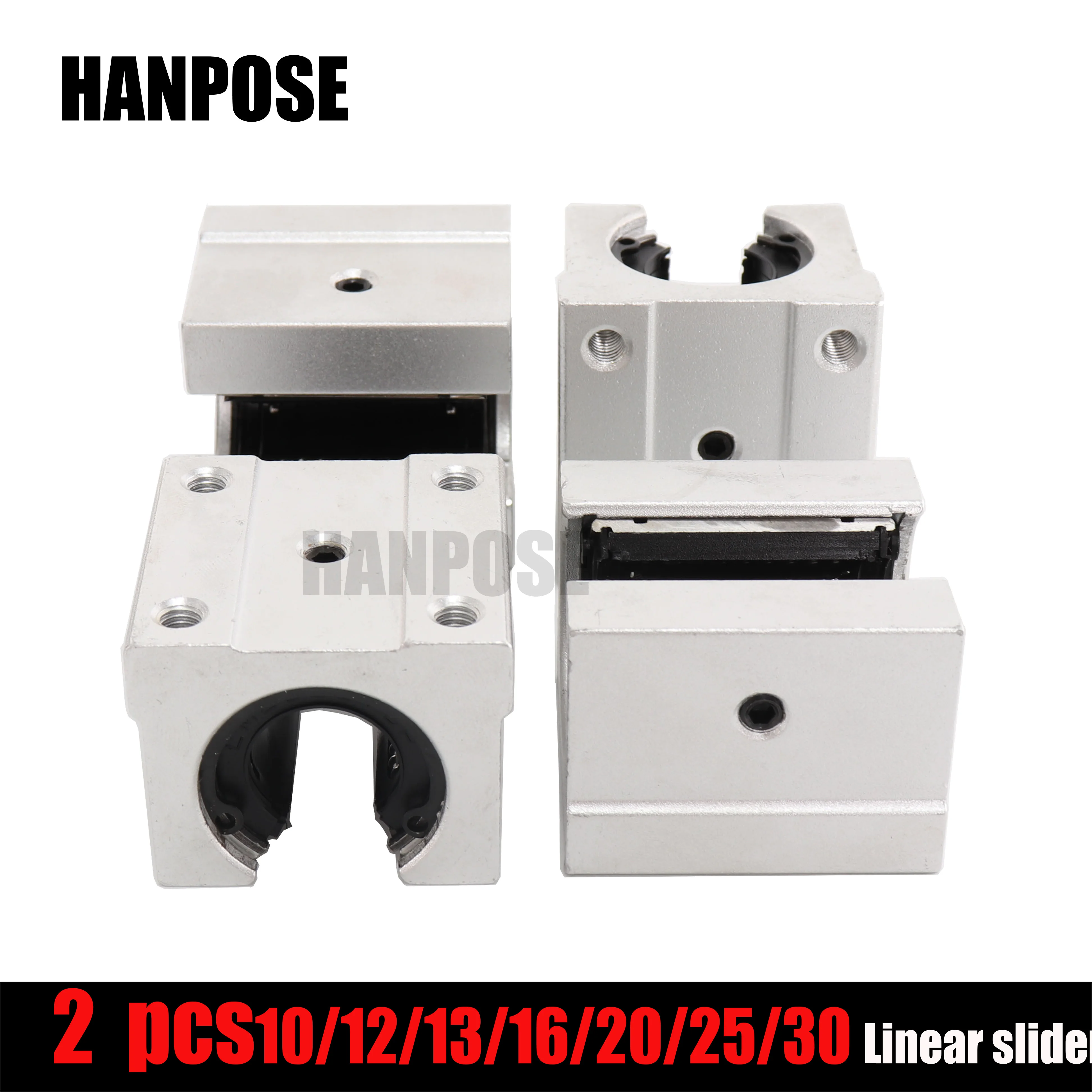 2 шт. SBR10UU SBR12UU SBR16UU SBR20UU SBR30UU Линейный шарикоподшипник блок открытого типа CNC маршрутизатор SBR линейная направляющая