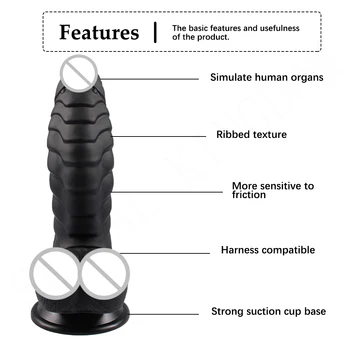 Suction Cup Dildo for Woman Huge Big Realistic Anal Plug Soft Material Erotic Penis 18+ Anal Sex Toy Strapon Female Masturbation 2