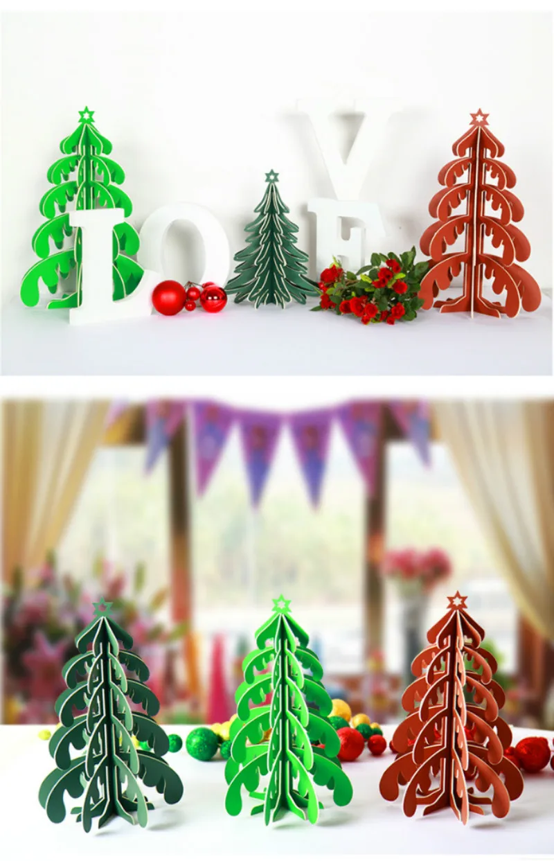 Новые 4D елочные украшения Рождественские украшения для дома Noel DIY ремесла Navidad новогодние подарки Kerst Natal Декор