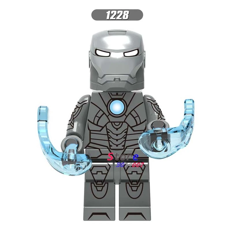 50 шт. Мстители Endgame Железный человек IronMan MK85 MK50 MK30 Mk16 Mk18 Mark 21 Mark 28 военная машина перец строительный блок для детей - Цвет: XH1228