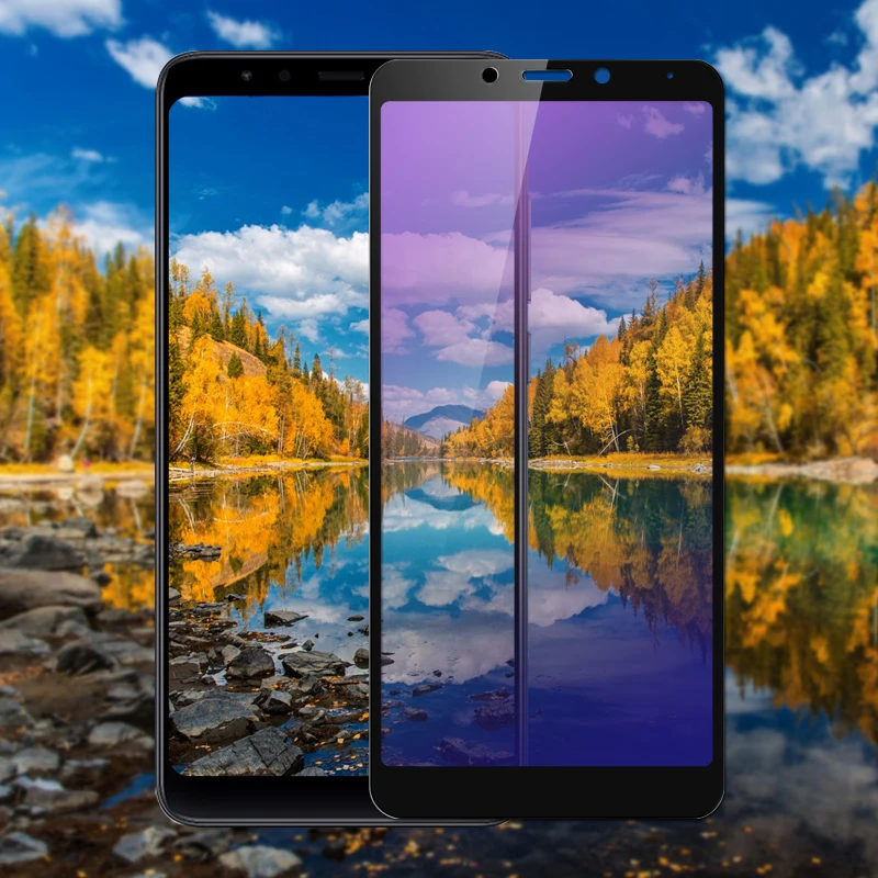 Полное покрытие, закаленное стекло с защитой от синего излучения для Xiaomi Redmi 5 Plus, античный синий светильник, Защита экрана для Redmi 5 Plus 5A 4X, пленка
