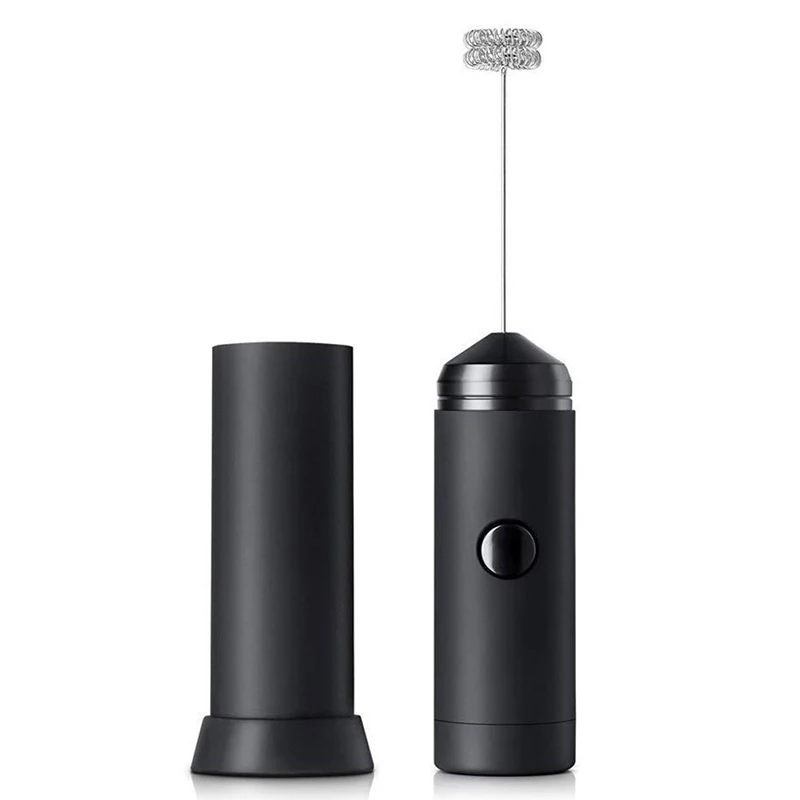Milk Frother With Stand, Double Whisk Head, Handheld Battery Operated Electric Coffee Frother for Milk Foaming, Barista Tools Milk Frother With Stand, Double Whisk Head, Handheld Battery Operated Electric Coffee Frother for Milk Foaming, Barista Tools