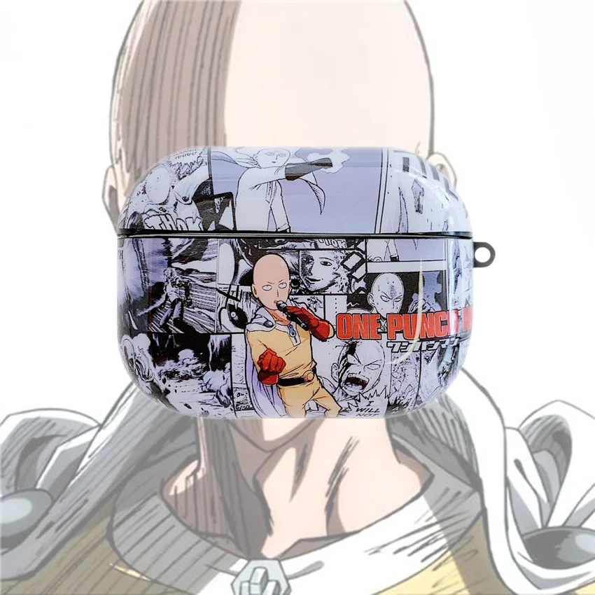 Мягкий чехол из ТПУ с рисунком One Punch Man для Apple AirPods Pro, беспроводной Чехол для наушников с Bluetooth