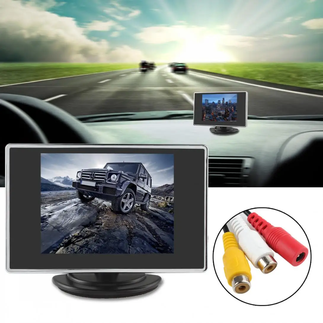 3 5 дюймов 320x234 Карманный цветной TFT LCD дисплей Автомобильный монитор заднего вида