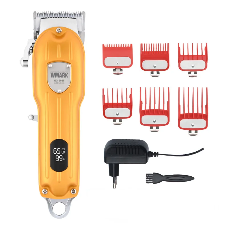 2021 New WMARK NG2025B All-Metal Corded or Cordless Use Hair Clipper With LCD Display 6500 RPM  Hair Trimmer 9CR18 Blade 2500mAh