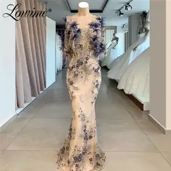 V образным вырезом торжественное платье с перьями вечернее платье 2019 Праздничное платье выпускного вечера платья Abiye Gece Elbisesi Арабская