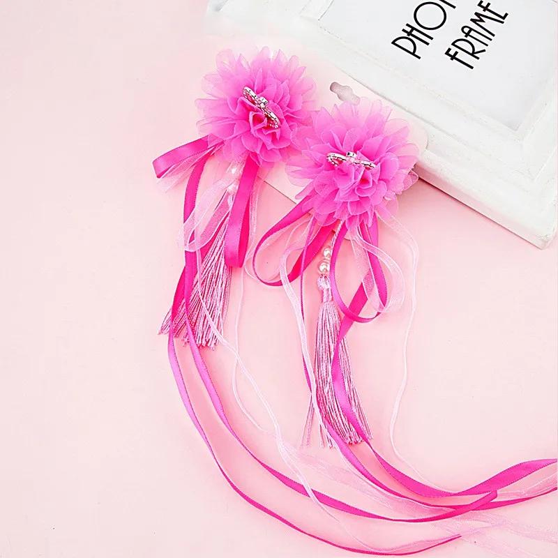 A14 Cute Baby Girl Floral Tassel Design Headband Fashion Toddler Hair Pin Hair Accessories - Цвет: A14