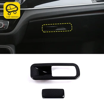 

CARMANGO For BMW 1 Series F20 F21 2012-2019 Car Passenger Seat Storage Box Handle Trim Cover Sticker Frame Interior Accessories