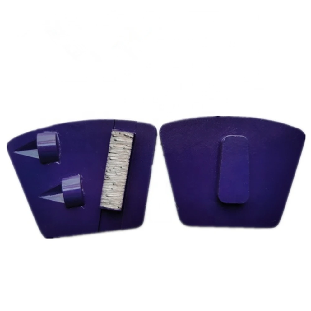 

Quick Change Scanmaskin Floor Pads Two Quarter Half PCD Grinding Shoes Quick Lock PCD Wheel for Epoxy 12PCS