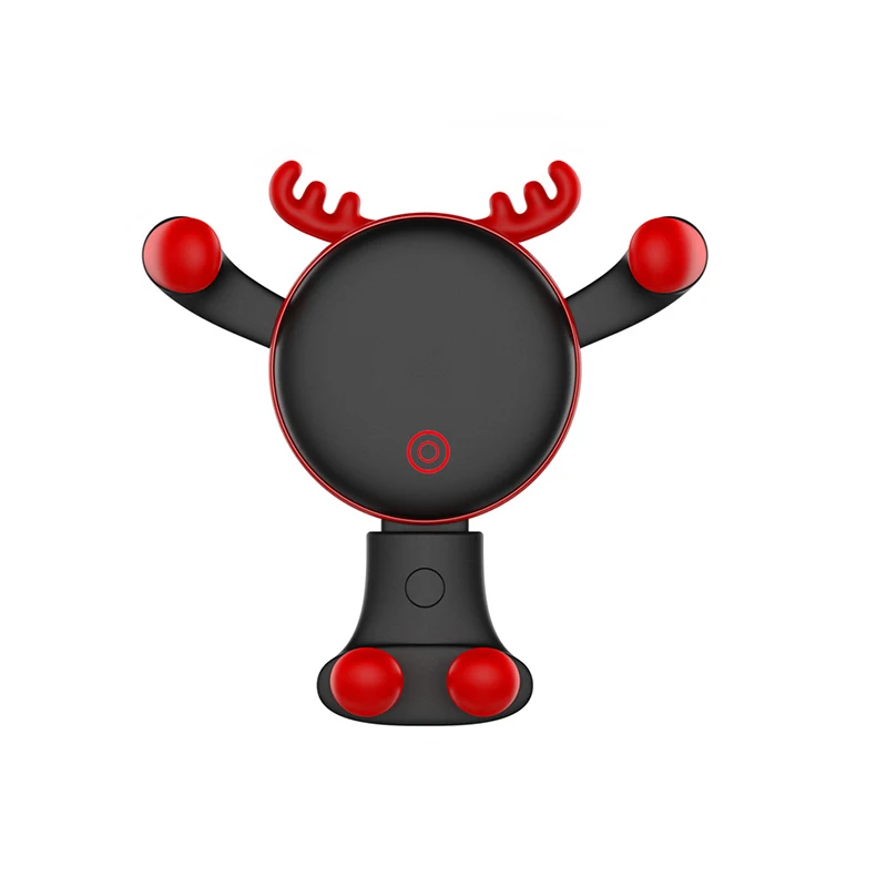 Rylybons Universal Car Phone Holder Creative Holder For Phone In Car Air Vent Mount Stand For iPhone Smartphone Gravity Bracket - Название цвета: Black fawn