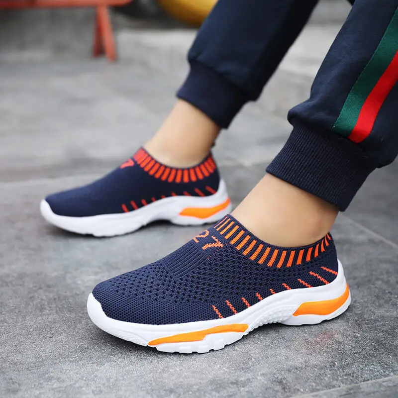 

4 Children Single Mesh Shoes BOY'S Punched Sheet Surface Hollow out Spring Summer Big Boy Students Boy Casual Shoes 13-15-Year-O