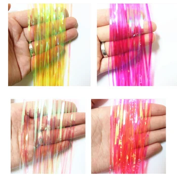 

100pcs 1M PET Shiny Rain Curtain Birthday Party Wedding Decoration Photography Background Line Curtain Photo Props Ribbon