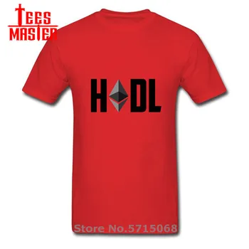 

New ETH Logo Tops Creative Design Blockchain Ethereum Bitcoin Litecoin Gotta Hodl Em Popular Tagless T Shirt Men Bitcoin T-Shirt